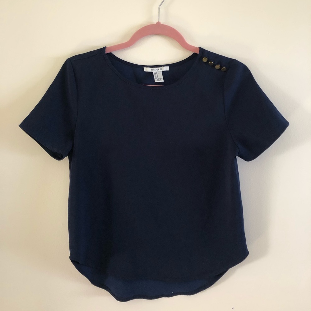 Forever21 Blue Blouse
